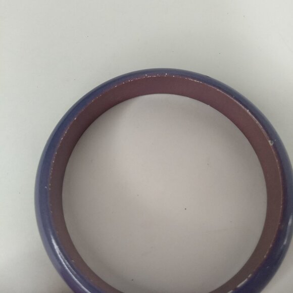 Painted Wood Stacking Bangle Bracelet Lot Purple Red 80s 90s Retro Kidcore Fun - Picture 6 of 15